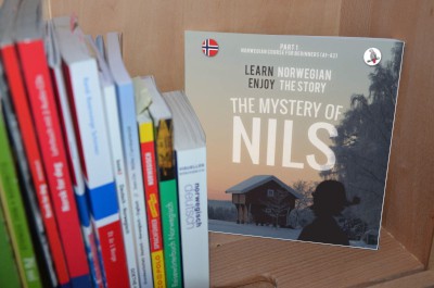 The Mystery of Nils Learn Norwegian Book in Shelf kl